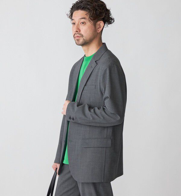 SHIPS「SHIPS:〈手洗い可能〉トロピカルウール 2WAYストレッチ ジャケット (セットアップ対応)」|テーラードジャケット|