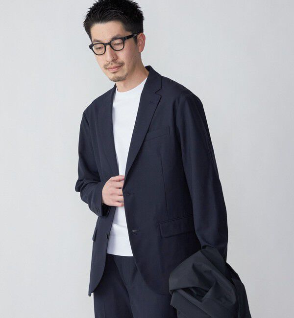 SHIPS「SHIPS:〈手洗い可能〉トロピカルウール 2WAYストレッチ ジャケット (セットアップ対応)」|テーラードジャケット|