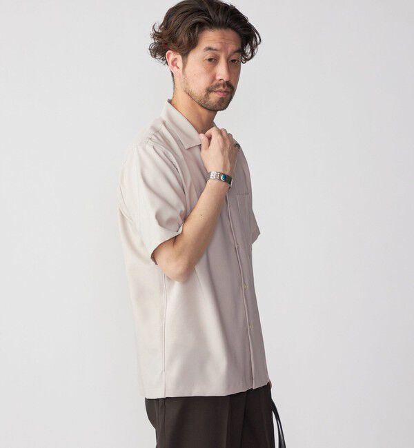 SHIPS「SHIPS: MADE IN JAPAN ドライタッチ オープンカラーシャツ 23SS」|シャツ・ブラウス|