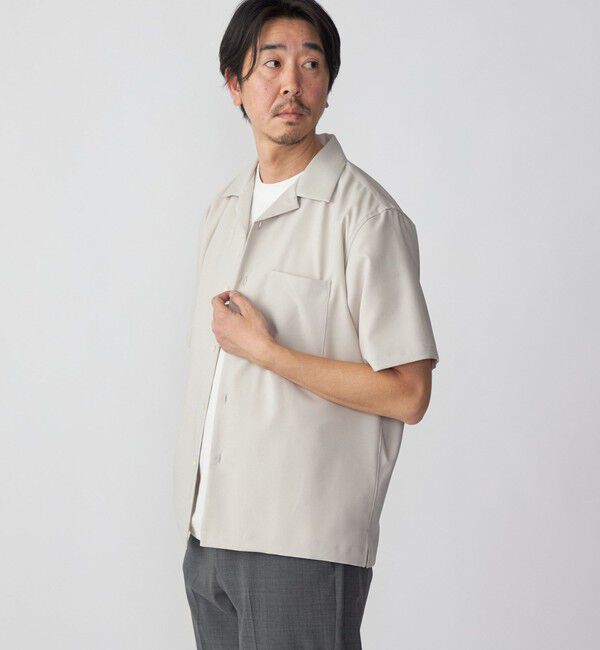 SHIPS「SHIPS: MADE IN JAPAN ドライタッチ オープンカラーシャツ 23SS」|シャツ・ブラウス|