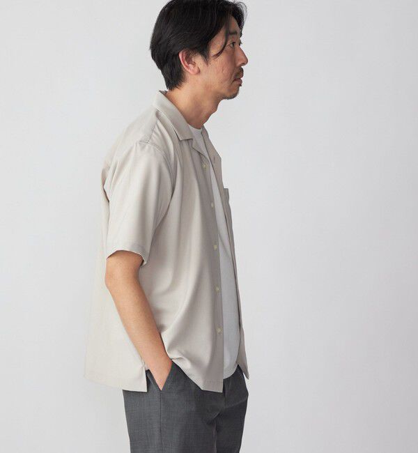 SHIPS「SHIPS: MADE IN JAPAN ドライタッチ オープンカラーシャツ 23SS」|シャツ・ブラウス|