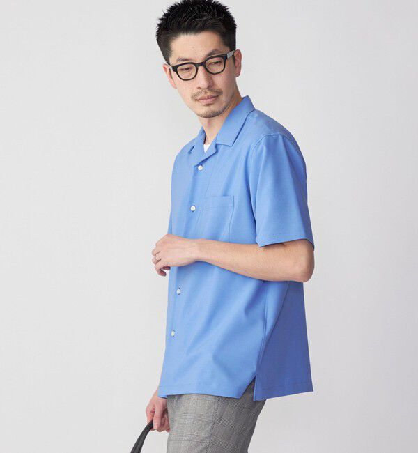 SHIPS「SHIPS: MADE IN JAPAN ドライタッチ オープンカラーシャツ 23SS」|シャツ・ブラウス|