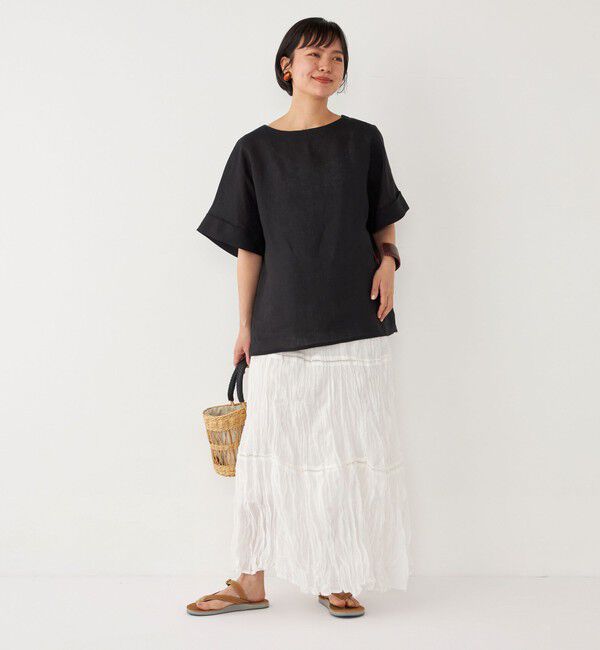 SHIPS Colors 「SHIPS Colors:〈洗濯機可能〉ハシゴレース クリンクル スカート」|スカート|