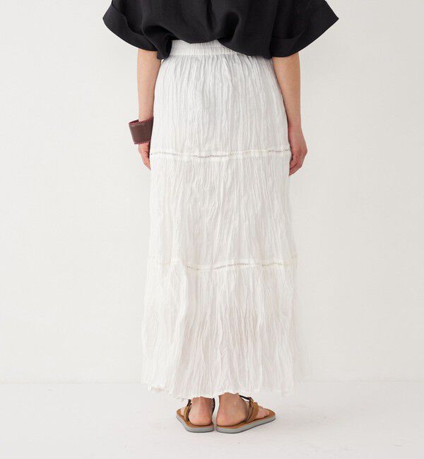 SHIPS Colors 「SHIPS Colors:〈洗濯機可能〉ハシゴレース クリンクル スカート」|スカート|