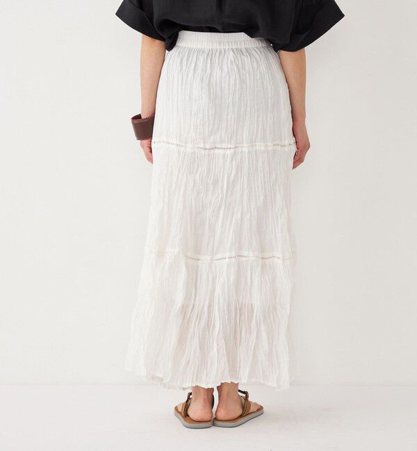 SHIPS Colors 「SHIPS Colors:〈洗濯機可能〉ハシゴレース クリンクル スカート」|スカート|