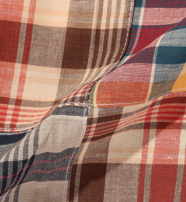 SHIPS「Southwick:  パッチワーク マドラスチェック IVY トラウザー ショートパンツ」|チノ|