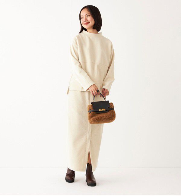 SHIPS Colors 「SHIPS Colors:〈洗濯機可能〉カット コーデュロイ タイト スカート」|タイト|