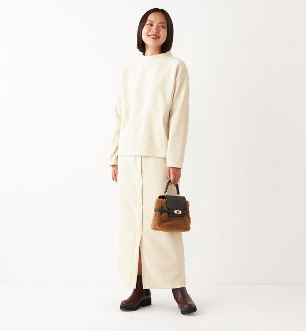 SHIPS Colors 「SHIPS Colors:〈洗濯機可能〉カット コーデュロイ タイト スカート」|タイト|