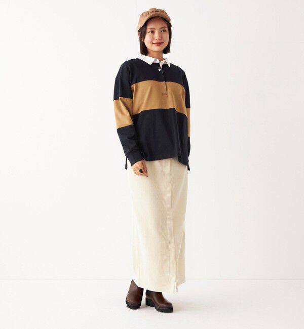 SHIPS Colors 「SHIPS Colors:〈洗濯機可能〉カット コーデュロイ タイト スカート」|タイト|