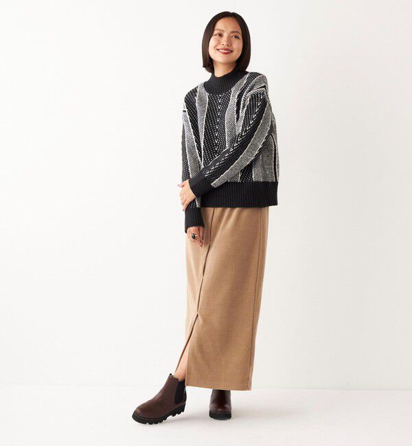 SHIPS Colors 「SHIPS Colors:〈洗濯機可能〉カット コーデュロイ タイト スカート」|タイト|