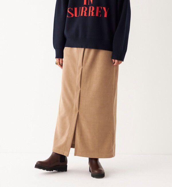 SHIPS Colors 「SHIPS Colors:〈洗濯機可能〉カット コーデュロイ タイト スカート」|タイト|