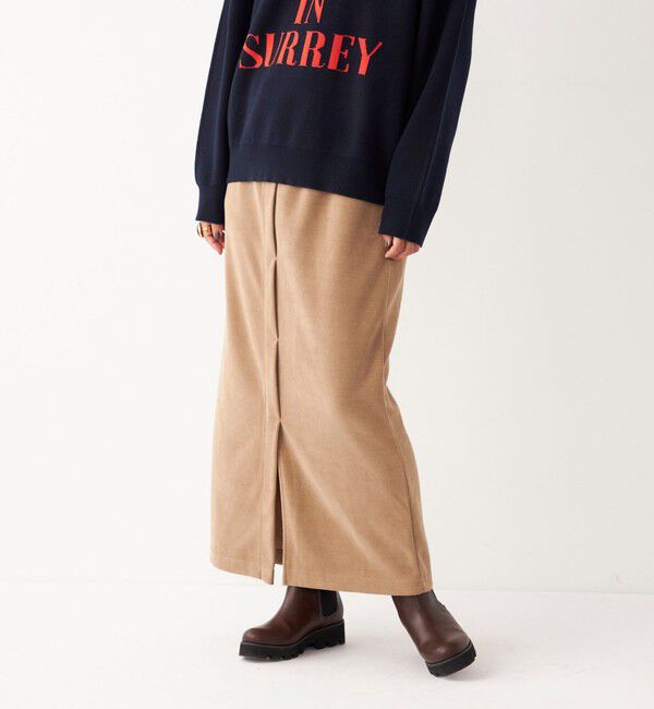 SHIPS Colors 「SHIPS Colors:〈洗濯機可能〉カット コーデュロイ タイト スカート」|タイト|