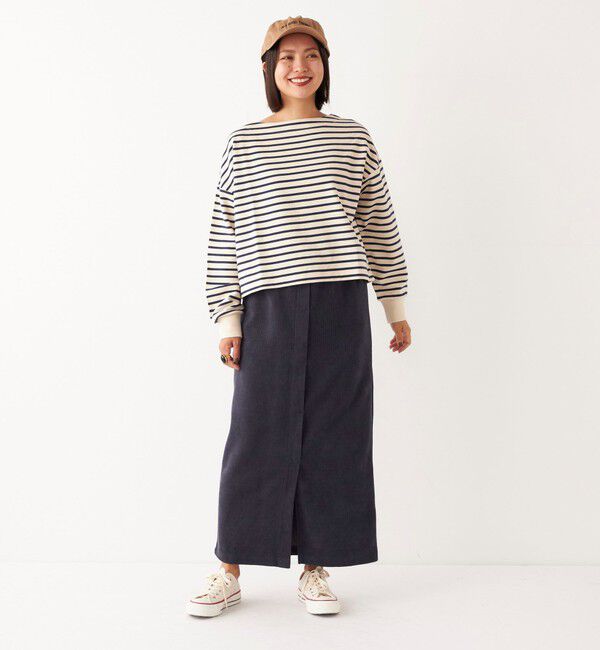 SHIPS Colors 「SHIPS Colors:〈洗濯機可能〉カット コーデュロイ タイト スカート」|タイト|