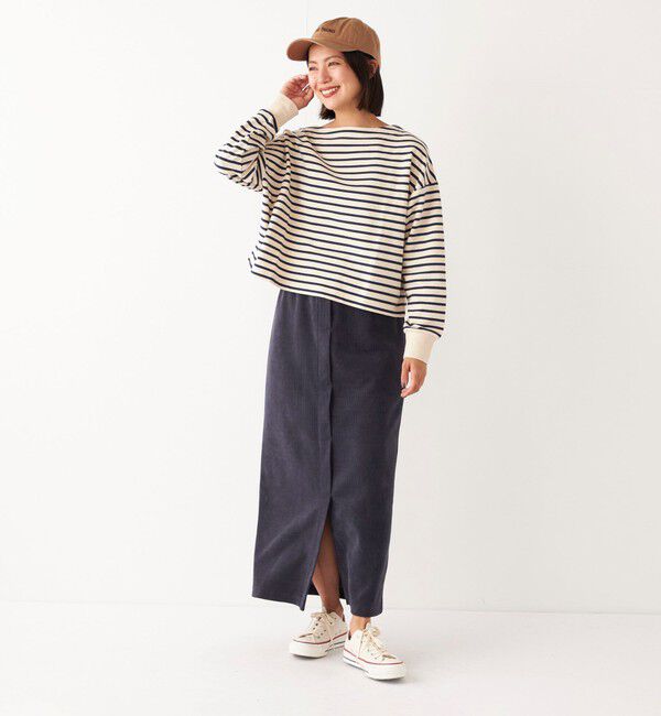 SHIPS Colors 「SHIPS Colors:〈洗濯機可能〉カット コーデュロイ タイト スカート」|タイト|