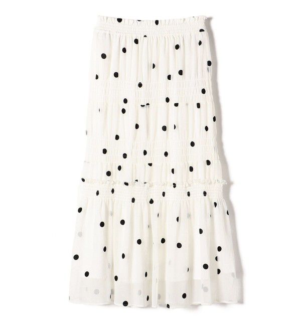 SHIPS for women「フロッキー ドット シャーリング スカート」|スカート|