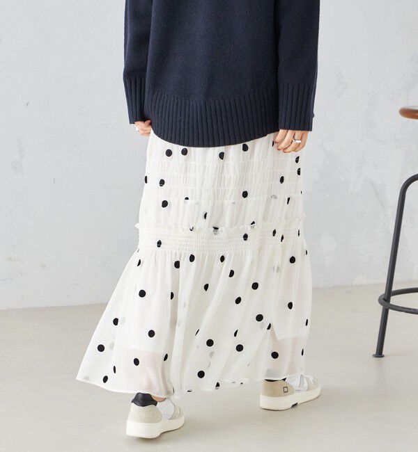 SHIPS for women「フロッキー ドット シャーリング スカート」|スカート|
