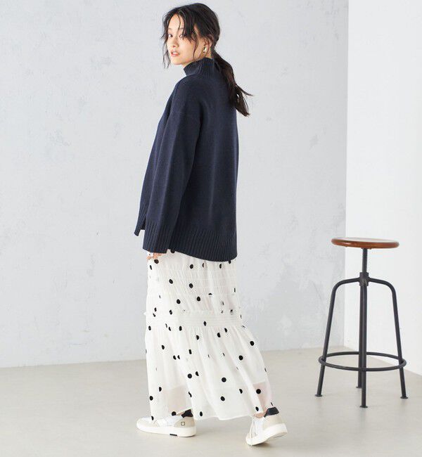 SHIPS for women「フロッキー ドット シャーリング スカート」|スカート|