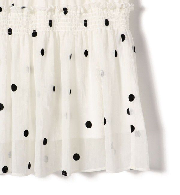 SHIPS for women「フロッキー ドット シャーリング スカート」|スカート|