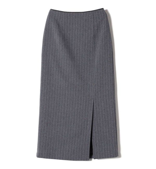 SHIPS for women「〈手洗い可能〉ベルト付 ストライプ タイト スカート 24SS ◇」|タイト|