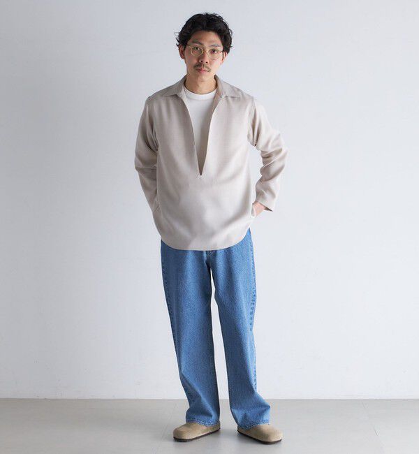 SHIPS「SHIPS: ドライタッチ スキッパー シャツ プルオーバー」|シャツ・ブラウス|