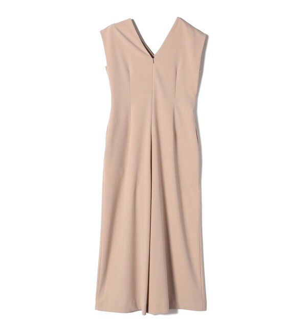 SHIPS for women「little black:Vネック ワイド シルエット オールインワン（セレモニー対応可）」|オールインワン|