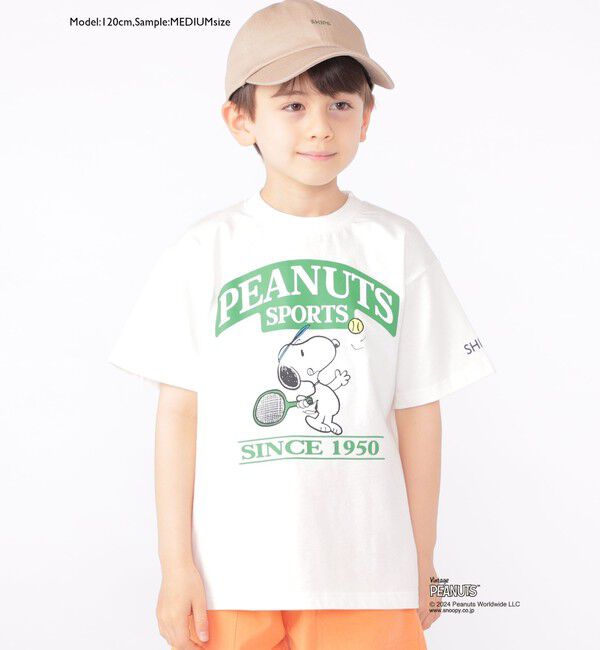 SHIPS KIDS「SHIPS KIDS:100～125cm / スヌーピー スポーツ 半袖 TEE」|Tシャツ・カットソー|