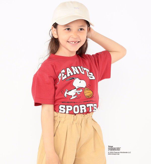 SHIPS KIDS「SHIPS KIDS:100～125cm / スヌーピー スポーツ 半袖 TEE」|Tシャツ・カットソー|