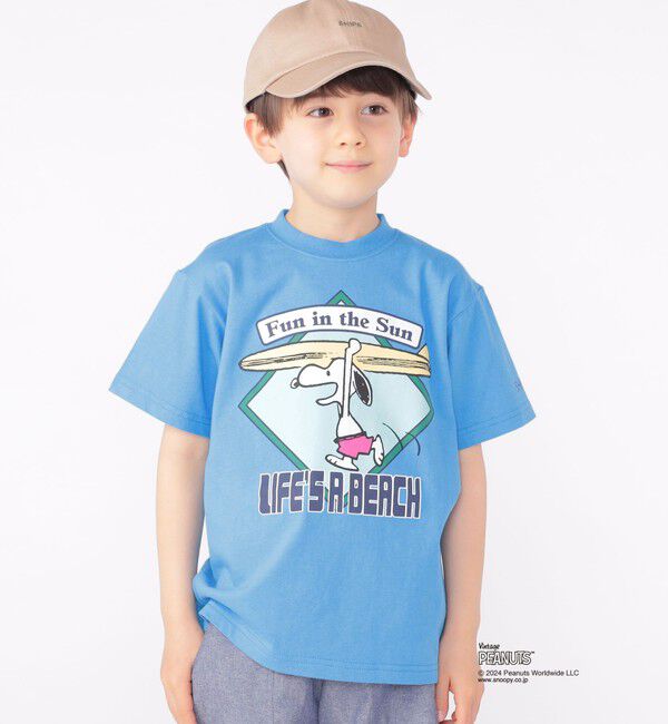 SHIPS KIDS「SHIPS KIDS:100～125cm / スヌーピー スポーツ 半袖 TEE」|Tシャツ・カットソー|