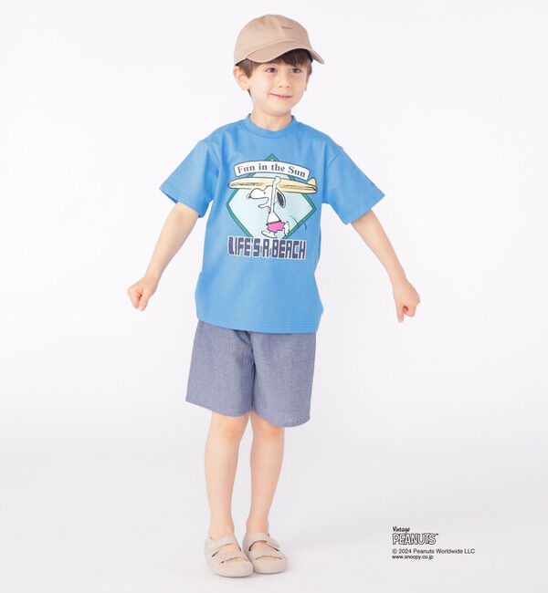 SHIPS KIDS「SHIPS KIDS:100～125cm / スヌーピー スポーツ 半袖 TEE」|Tシャツ・カットソー|