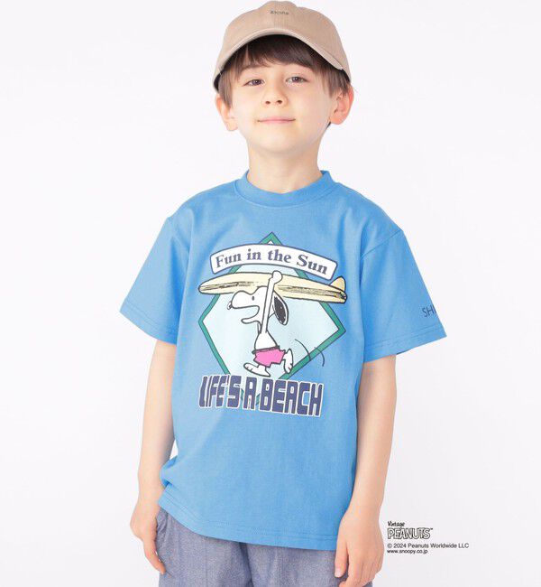 SHIPS KIDS「SHIPS KIDS:100～125cm / スヌーピー スポーツ 半袖 TEE」|Tシャツ・カットソー|