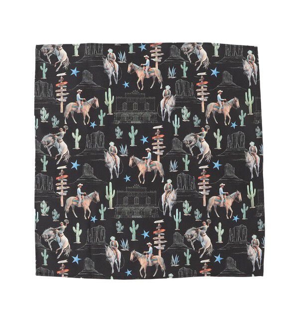 SHIPS for women「ROCKMOUNT:バンダナ」|バンダナ・スカーフ|チャコールグレー