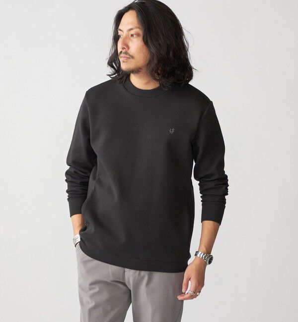 SHIPS「【WEB限定】SHIPS: テレワーク ビズ ワンポイントロゴ ハイゲージ ダブルニット スウェット」|スウェット・ジャージ|