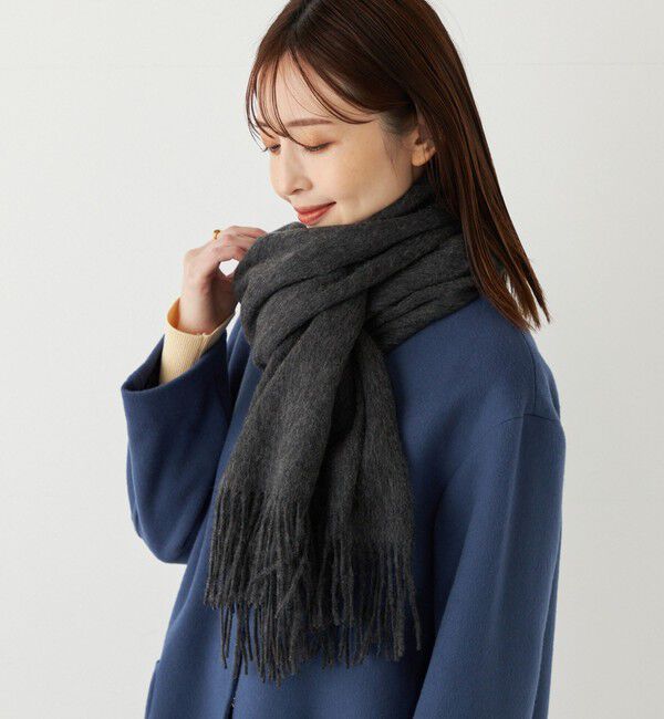 SHIPS Colors 「SHIPS Colors:〈手洗い可能〉 ウール ソリッド ストール」|マフラー|