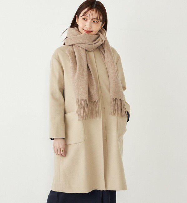 SHIPS Colors 「SHIPS Colors:〈手洗い可能〉 ウール ソリッド ストール」|マフラー|