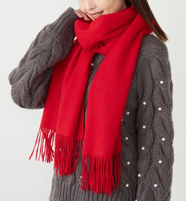 SHIPS Colors 「SHIPS Colors:〈手洗い可能〉 ウール ソリッド ストール」|マフラー|