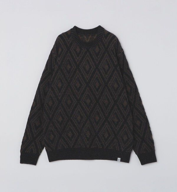 SHIPS Colors 「SHIPS Colors:〈手洗い可能〉リバーシブル ジャカード 総柄 ニット」|ニット・セーター|