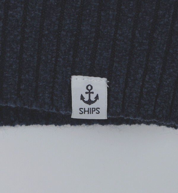 SHIPS Colors 「SHIPS Colors:〈手洗い可能〉リバーシブル ジャカード 総柄 ニット」|ニット・セーター|