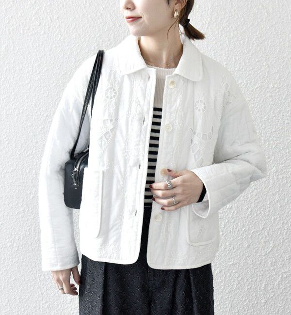 SHIPS any「bon_meur:〈手洗い可能〉中綿 エンブロ キルト コンパクト ジャケット」|その他|