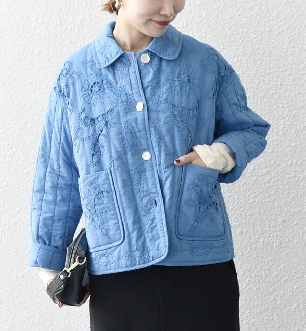 SHIPS any「bon_meur:〈手洗い可能〉中綿 エンブロ キルト コンパクト ジャケット」|その他|