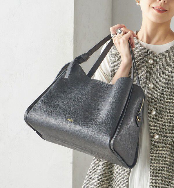 SHIPS for women「MILOS: A4 リボン パーテーション レザー トート M」|トートバッグ|