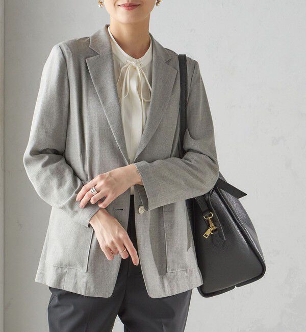 SHIPS for women「MILOS: A4 リボン パーテーション レザー トート M」|トートバッグ|