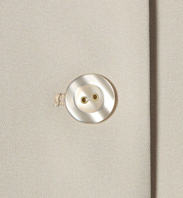 quaranciel「quaranciel:〈洗濯機可能〉ダブルクロス フレア ノーカラー ジャケット（セットアップ対応）」|ノーカラージャケット|