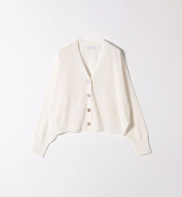 SHIPS any「SHIPS any:〈UVカット/手洗い可能〉シアー Vネック カーディガン」|カーディガン|