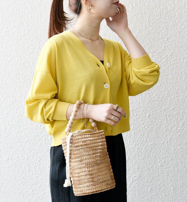 SHIPS any「SHIPS any:〈UVカット/手洗い可能〉シアー Vネック カーディガン」|カーディガン|