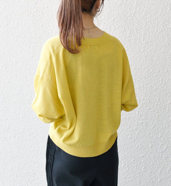 SHIPS any「SHIPS any:〈UVカット/手洗い可能〉シアー Vネック カーディガン」|カーディガン|