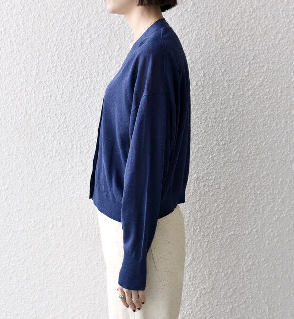 SHIPS any「SHIPS any:〈UVカット/手洗い可能〉シアー Vネック カーディガン」|カーディガン|