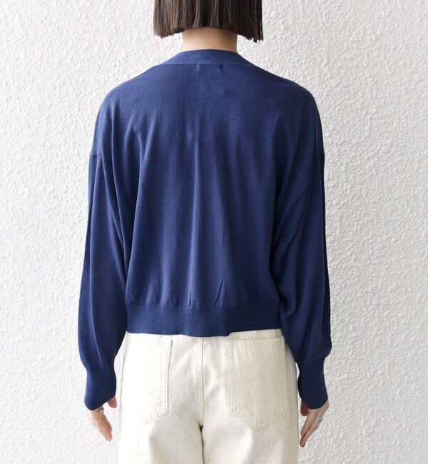 SHIPS any「SHIPS any:〈UVカット/手洗い可能〉シアー Vネック カーディガン」|カーディガン|