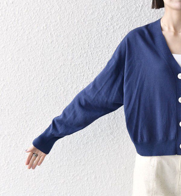 SHIPS any「SHIPS any:〈UVカット/手洗い可能〉シアー Vネック カーディガン」|カーディガン|