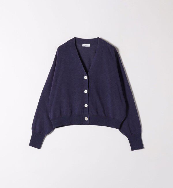 SHIPS any「SHIPS any:〈UVカット/手洗い可能〉シアー Vネック カーディガン」|カーディガン|