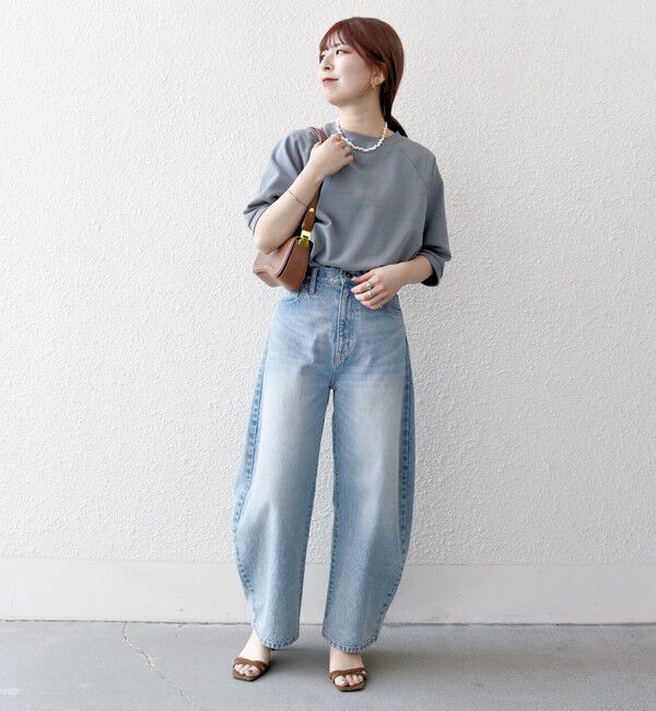 SHIPS any「【SHIPS any別注】athletic wear MASON: スマイルマーク/刺繍 スウェット Tシャツ◇」|Tシャツ・カットソー|